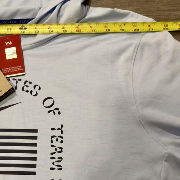 Nike Dri-FIT Team USA Olympic Yoga Restore Hoodie Sz XL Blue FN0980-477 pullover - Picture 9 of 13